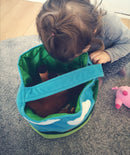 Samtalekurv med bondegårdsdyr i stof - Fra 6 mdr. - Billede 1