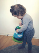 Samtalekurv med bondegårdsdyr i stof - Fra 6 mdr. - Billede 1