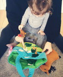 Samtalekurv med bondegårdsdyr i stof - Fra 6 mdr. - Billede 1