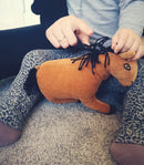 Samtalekurv med bondegårdsdyr i stof - Fra 6 mdr. - Billede 1