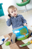 Samtalekurv med hverdagsting i stof - Fra 6 mdr. - Billede 1