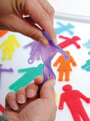 Silikone samle-figuerer til leg på lyspanel - 36 stk. - Billede 1