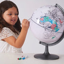 Edu-Qi Globus uden farve - Med Engelske navne - 28 cm. - Billede 1