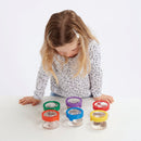 Regnbue Forstørrelsesdåser - 6 stk - 3 x Zoom - TickiT - Fra 3 år. - Billede 1