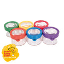 Regnbue Forstørrelsesdåser - 6 stk - 3 x Zoom - TickiT - Fra 3 år. - Billede 1