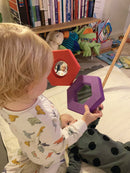 Babyspejle af EVA Skum og Akryl - Sekskantede - 5 stk - TickiT. - Billede 1