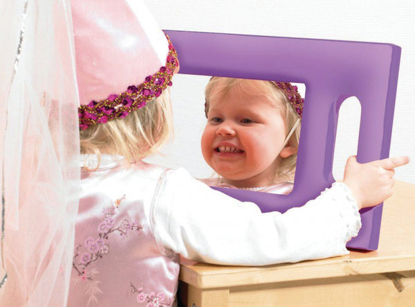 Babyspejl med EVA skumramme - Håndholdt - TickiT - Billede 1