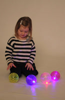 Blinkende Hoppebolde - Sæt med 4 stk - Ø:10 cm - Billede 1