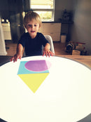 Geometriske Figurer til leg på Lyspanel - 6 stk. - Billede 1