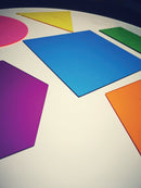 Geometriske Figurer til leg på Lyspanel - 6 stk. - Billede 1