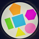 Geometriske Figurer til leg på Lyspanel - 6 stk. - Billede 1