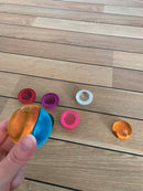 Opfattelseskugler - 8 stk Halvrunde - Sensorisk Legetøj - TickiT - Fra 0 år - Billede 1