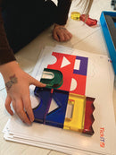 Byggeklodser i transparent farvet akryl - 25 stk. - Billede 1