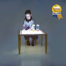 Lysbord i træramme med forskellige højder - Fra 3 år. - Billede 1