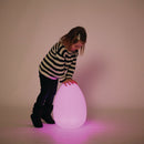 Ægget lampe med LED lys - 16 farver - Ø:30 cm - inkl fjernbetjening. - Billede 1