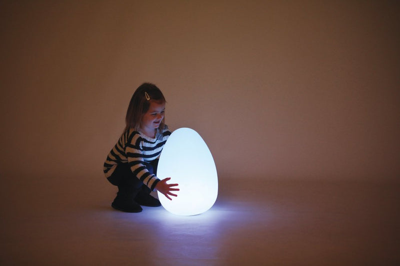 Ægget lampe med LED lys - 16 farver - Ø:30 cm - inkl fjernbetjening. - Billede 1