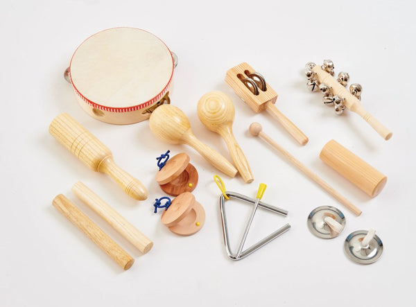 Percussion Instrumentsæt med 10 instrumenter - Fra 3 år. - Billede 1