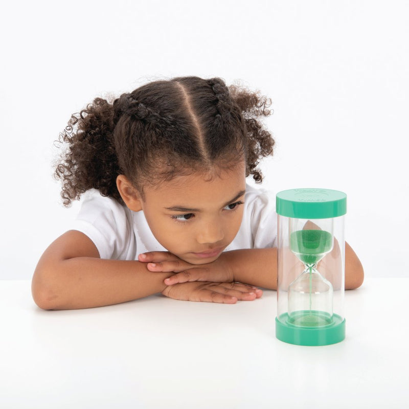 Timeglas med sand - 1 minut - Grøn - TickiT - Billede 1