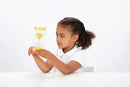 Timeglas med sand - 3 minutter - Gul - TickiT - Billede 1