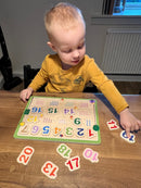 Puslespil i træ - Tæl til 20 - Wacky Wonders - Fra 2 år.