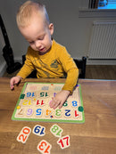 Puslespil i træ - Tæl til 20 - Wacky Wonders - Fra 2 år.