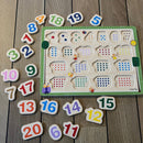 Puslespil i træ - Tæl til 20 - Wacky Wonders - Fra 2 år.