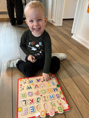 Puslespil i træ - Bogstaver - Wacky Wonders - Fra 2 år.
