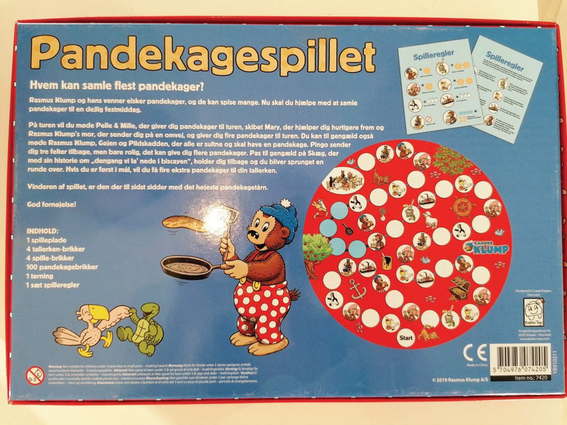Rasmus Klump spil - Pandekagespillet - Fra 4 år - 1 stk. - Billede 1