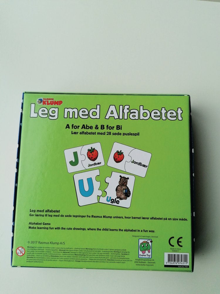 Rasmus Klump læringsspil - Leg med alfabetet - Fra 4 år. - Billede 1