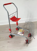 Lege-indkøbsvogn i metal med legemad indhold - Tanner - Fra 3 år. - Billede 1