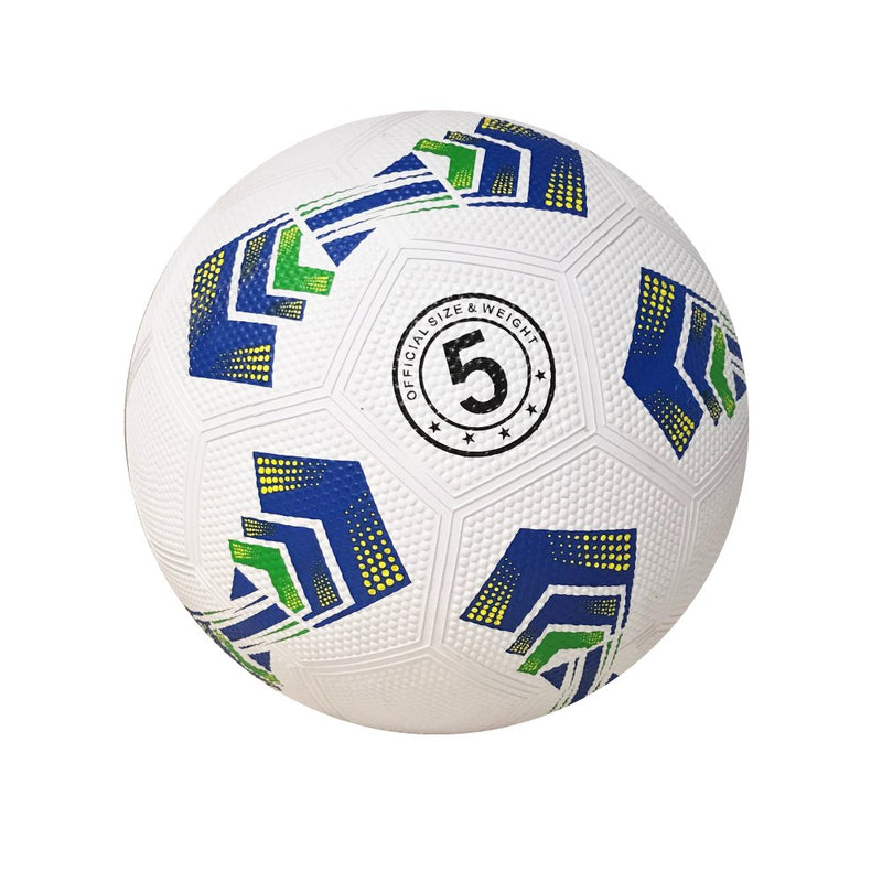 Fodbold i gummi - Str. 5 / Ø:21 cm - Vægt 400 gram. - Billede 1
