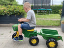 3-Hjulet Pedaltraktor med vogn - rollyToys - Fra 2,5 år. - Billede 1