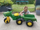 3-Hjulet Pedaltraktor med vogn - rollyToys - Fra 2,5 år. - Billede 1
