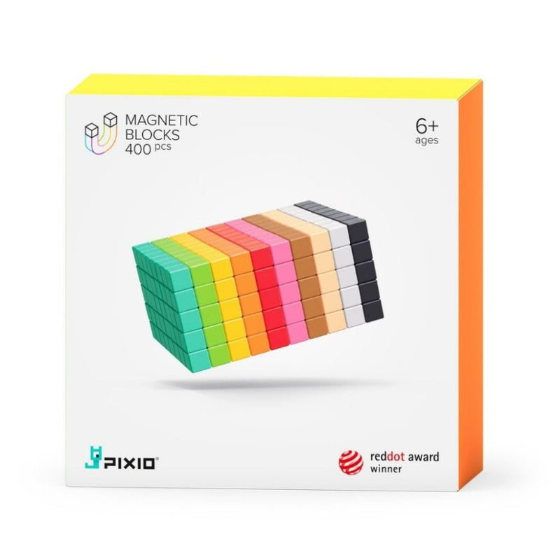 Pixio Magnetklodser - 400 dele - 10 farver - Gratis APP - fra 6 år - Billede 1