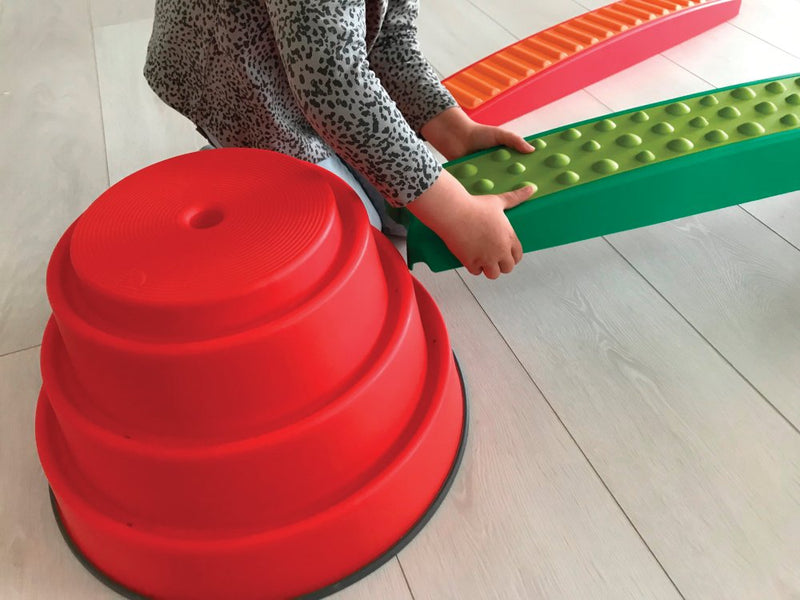 Gonge Build N Balance Balancetop - Rød - H. 24 cm. - Billede 1