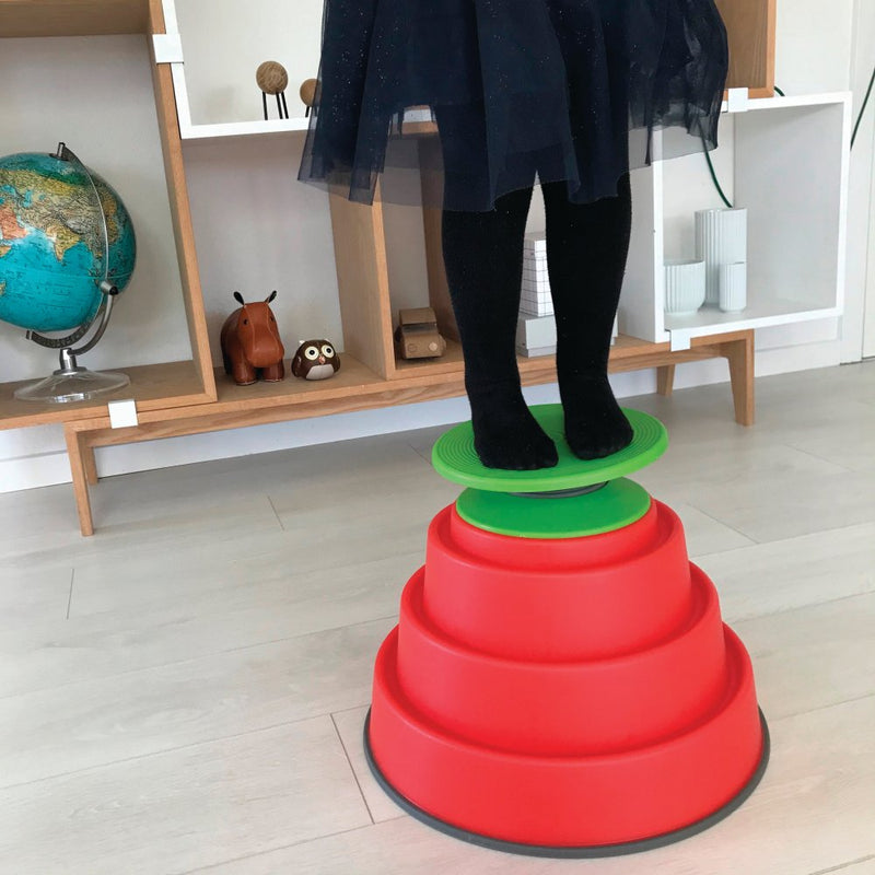 Gonge Build N Balance Balance Disk - Grøn - Ø:22 cm. - Billede 1