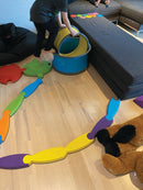 Gonge Body Wheels Sæt - Gult & Blåt Legehjul - Fra 3 år. - Billede 1