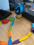 Gonge Body Wheels Sæt - 2 x Gule & 2 x Blå Legehjul - Fra 3 år. - Billede 1