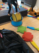 Gonge Body Wheels Sæt - 2 x Gule & 2 x Blå Legehjul - Fra 3 år. - Billede 1