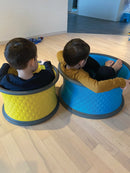 Gonge Body Wheels Sæt - 2 x Gule & 2 x Blå Legehjul - Fra 3 år. - Billede 1