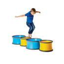 Gonge Body Wheels Sæt - 2 x Gule & 2 x Blå Legehjul - Fra 3 år. - Billede 1