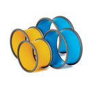 Gonge Body Wheels Sæt - 2 x Gule & 2 x Blå Legehjul - Fra 3 år. - Billede 1