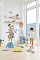 River Stones Nordic - Sæt med 6 balancesten - Gonge - Fra 1½ år. - Billede 1