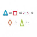 Magplayer magnetlegetøj - 62 dele Designer Sæt - Fra 3 år. - Billede 1