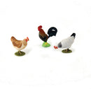 Dyr - Hønsefamilie fra Papo - 3 stk. - Billede 1