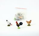 Dyr - Hønsefamilie fra Papo - 3 stk. - Billede 1