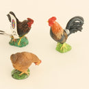 Dyr - Hønsefamilie fra Papo - 3 stk. - Billede 1
