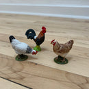 Dyr - Hønsefamilie fra Papo - 3 stk.