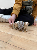 Dyr - Fårefamilie fra Papo - 4 stk.