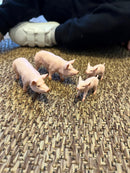 Dyr - Grisefamilie fra Papo - 4 stk.